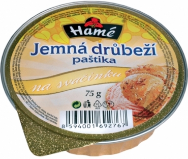 Hamé Jemná drůbeží paštika feine Geflügel Paste 75 g