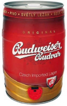 Budweiser Budwar helles Lager Fassbier 5 l