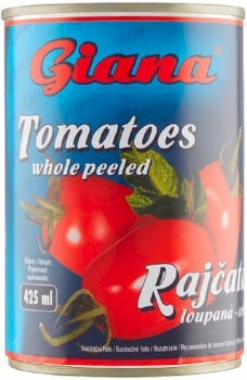 Giana Rajčata loupaná - celá 400g / Giana Geschälte Tomaten - ganz