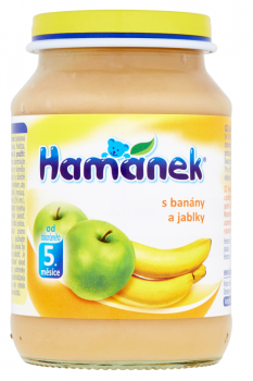 Hamé Hamánek jablko+banán 6x190g / Apfel + Banane
