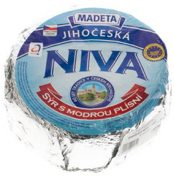 Madeta Jihočeská Niva sýr cca 2,5kg Niva Blauschimmel Käse