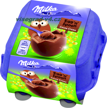 Milka Löffel Ei 136g Schokoladenei mit Kakao Füllung