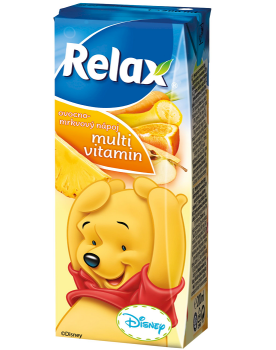 Relax Disney Multivitamin 25% nápoj 27x200ml Multivitamin