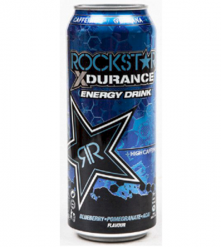 Rockstar Xdurance Blueberry energetický nápoj 500ml Blechbüchse Blaubeere