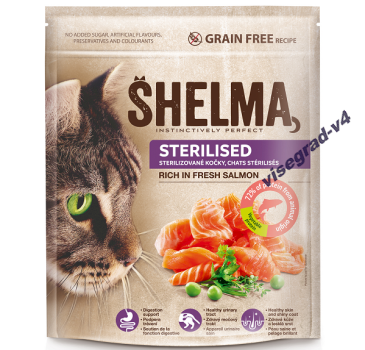 Shelma Sterilised Losos krmivo pro kočky 0,75kg Sterilisiertes Lachs Katzenfutter