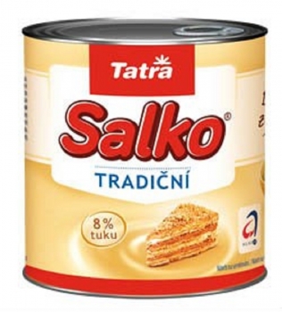 Tatra Salko Zahuštěné mléko slazené 8% chlaz. 20x397g Gezuckerte Kondensmilsch Standard
