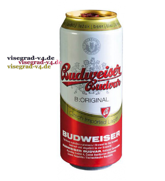 Budweiser Budvar pivo světlý ležák 500ml BüchseBudweiser Lager