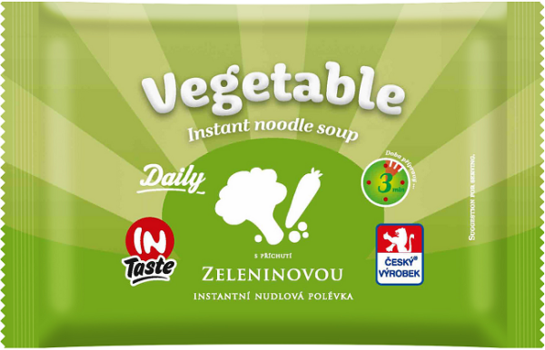 Daily Polévka instatní nudlová zeleninová 60g instant Suppe Nudel mit Gemüse Geschack