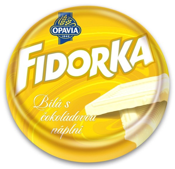 Fidorka Opavia Fidorka bílá - Waffel weiß schokofüllung 30x30 g