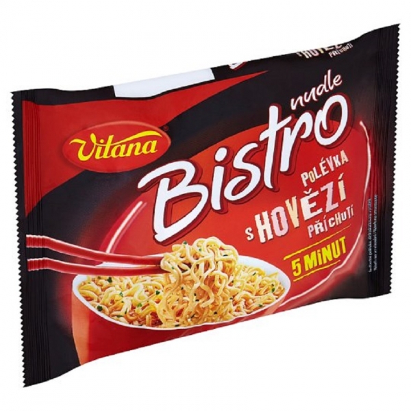 Vitana Bistro Nudle polévka s hovězí příchutí 66g Vitana Bistro Nudelsuppe mit Rindfleischgeschmack