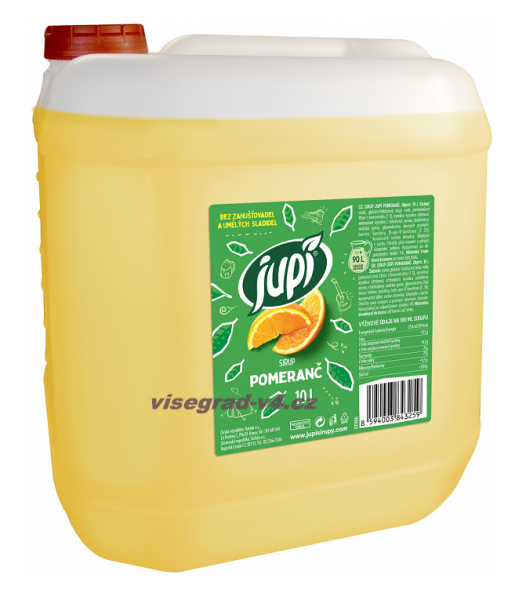 JUPI 10l Kanister Sirup pomerančový Apfelsine