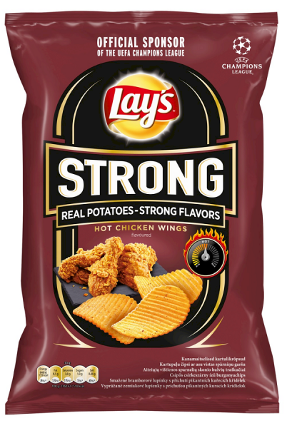Lay's Chipsy Strong chicken wings 14x55g /Lay's Chipsy Starke Hühnerflügel