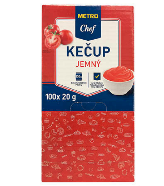Metro Chef Kečup 100x20g Ketschup mild Portion 20g