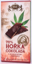 Carla Čokoláda hořká 70% s konopnými semínky 1x80g bitter Schokolade mit Hanfsahmen
