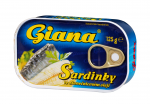 Giana Sardinky ve slunečnicovém oleji 5x125g /Sardinen in Sonnenblumen Öl